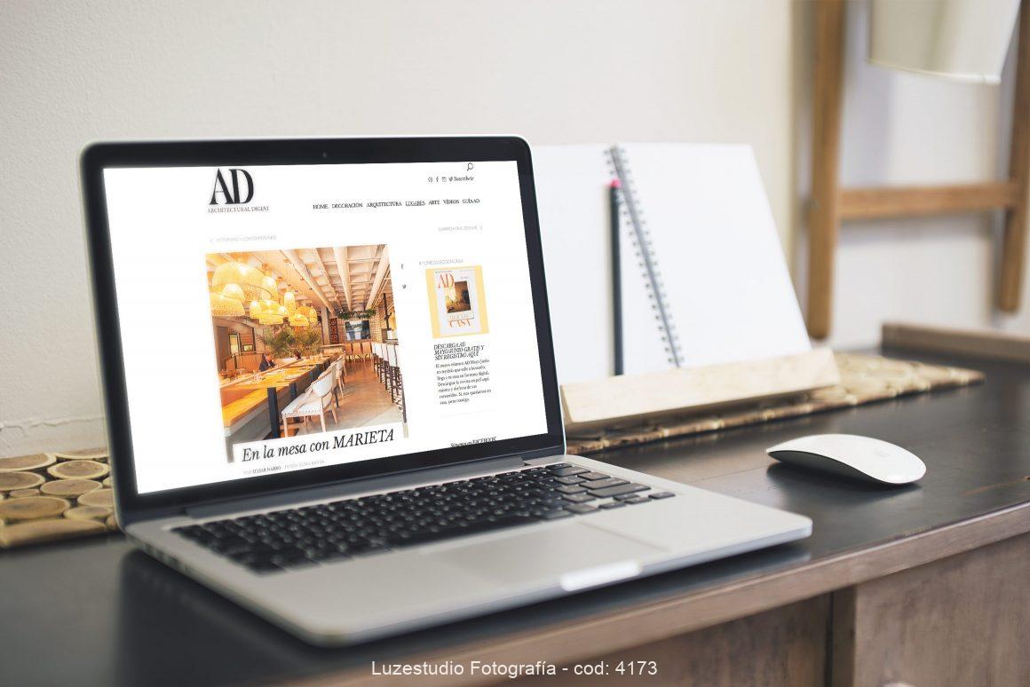 reportaje fotografía de interiores luzestudio publicado en revista AD