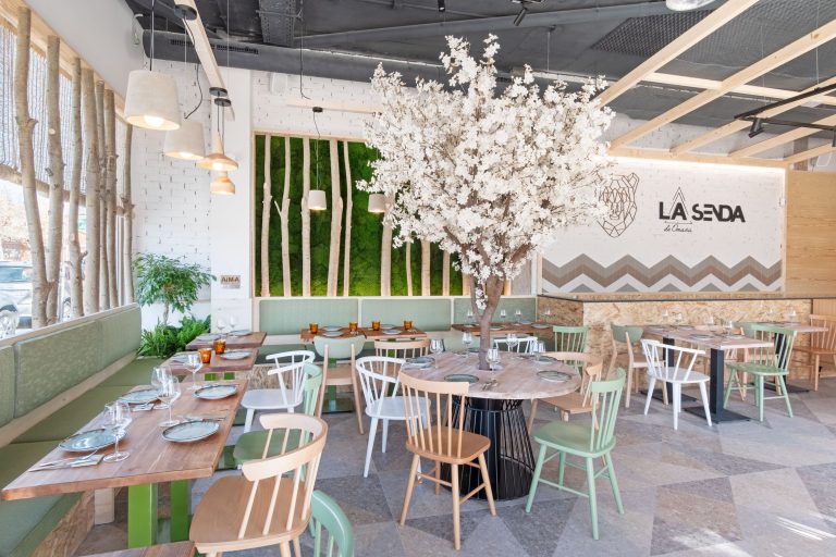 reportaje de interiores espacio restaurante diseño de aima estudio en rivas vaciamadrid