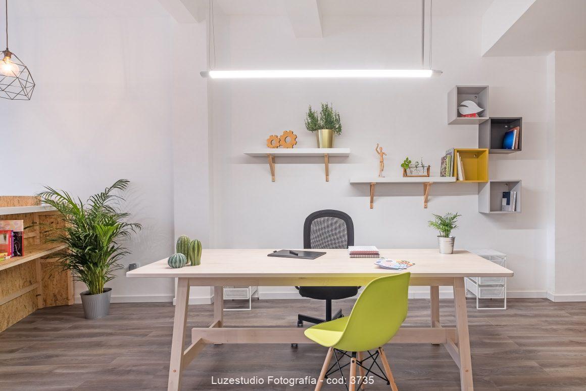fotografía de interior diseño de limón estudio sede oficina en comunidad de madrid con muebles ikea