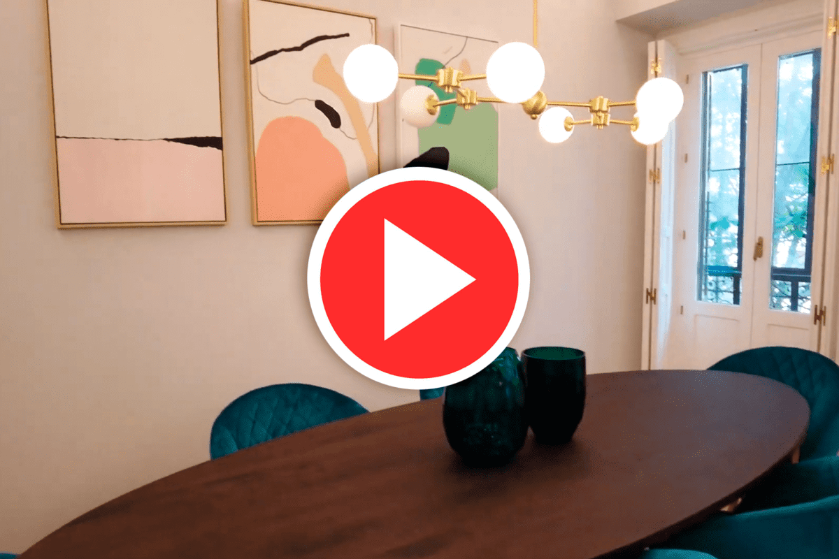 Corto en vídeo del reportaje de un comedor de diseño