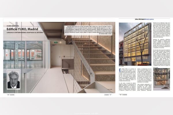 fotografías de alina banta y xermán peñalver realizadas en el edificio yuko de allende arquitectos publicadas en revista de arquitectura