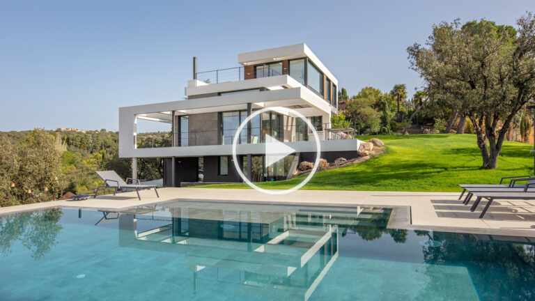 fotografía portada de vídeo de arquitectura con chalet en las rozas